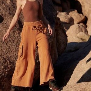 Free People Movement Wide leg Playoff cargo sweats